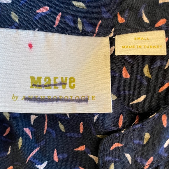 Anthropologie Navy Blue Mini Dress - Picture 6 of 9